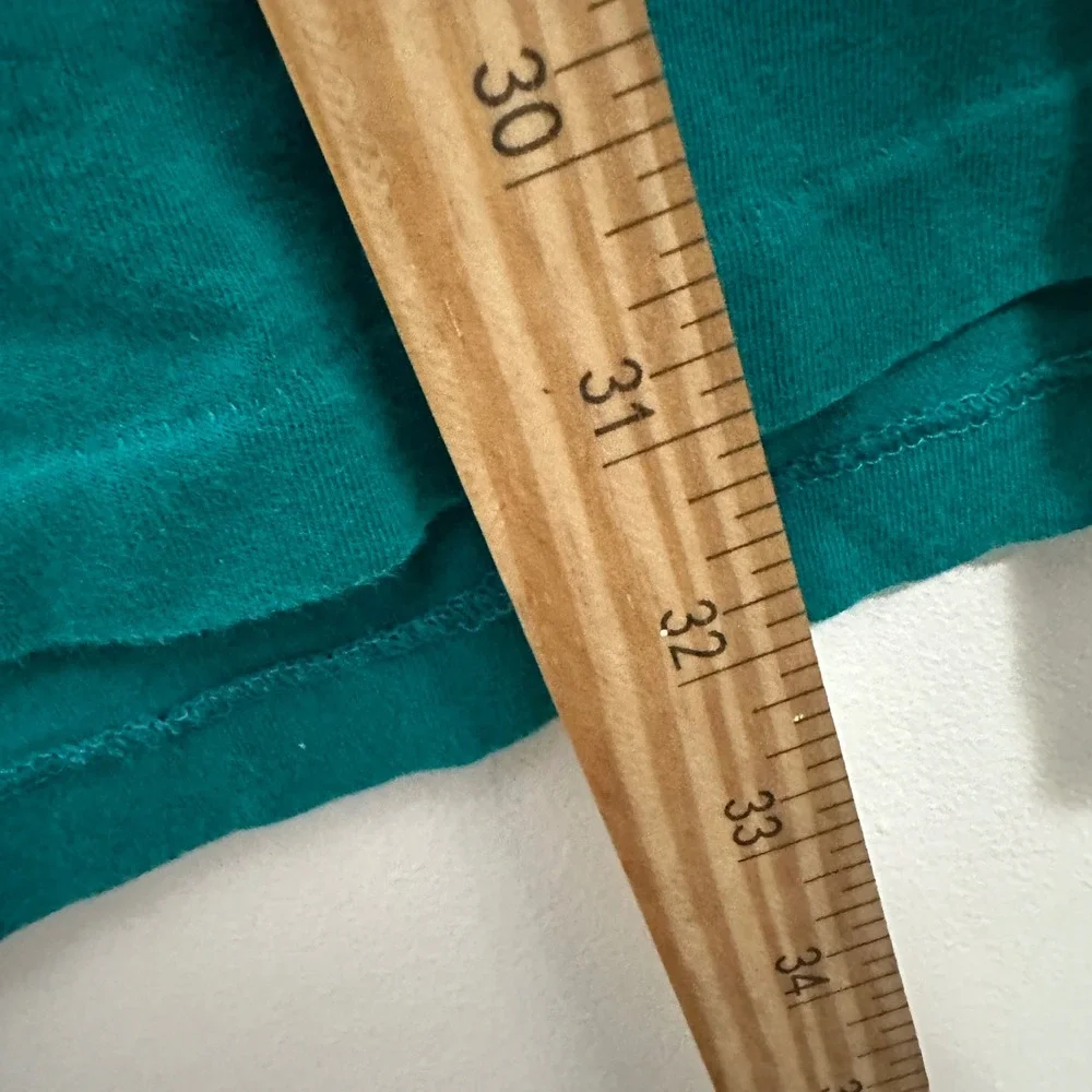 Polo Ralph Lauren T-Shirt Vintage 90s Teal Green Cotton Pocket XL Made in USA